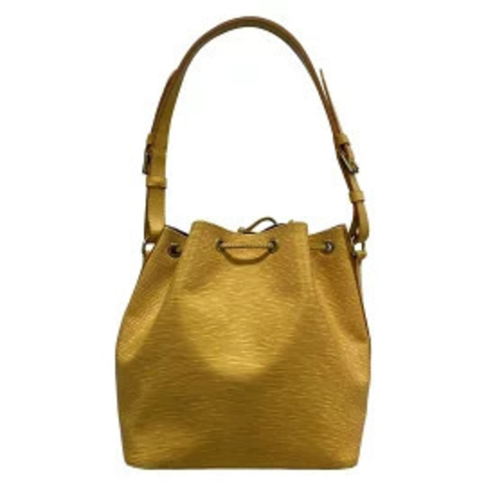 Louis Vuitton Bag Leather Shoulder Jaune Black